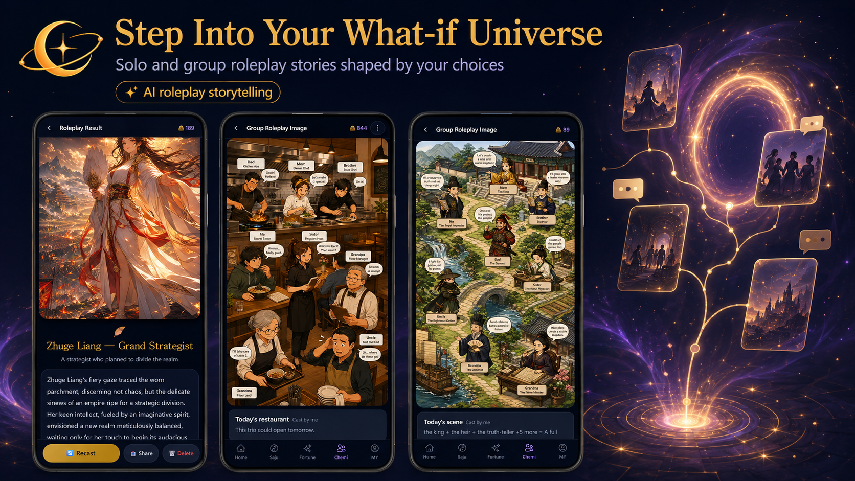 Mystic Universe English what-if universe screen